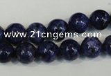 CLJ234 15.5 inches 10mm round dyed sesame jasper beads wholesale