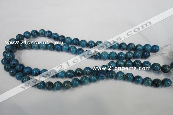 CLJ235 15.5 inches 10mm round dyed sesame jasper beads wholesale