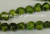 CLJ240 15.5 inches 10mm nuggets dyed sesame jasper beads wholesale