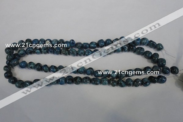 CLJ243 15.5 inches 10mm nuggets dyed sesame jasper beads wholesale