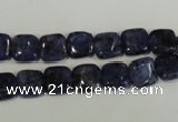 CLJ255 15.5 inches 8*8mm square dyed sesame jasper beads wholesale