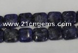 CLJ264 15.5 inches 10*10mm square dyed sesame jasper beads wholesale