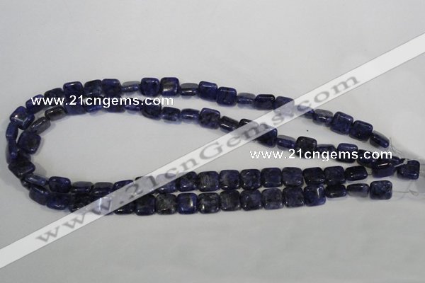 CLJ264 15.5 inches 10*10mm square dyed sesame jasper beads wholesale