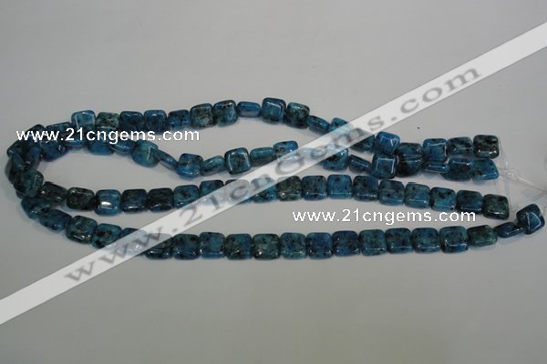 CLJ265 15.5 inches 10*10mm square dyed sesame jasper beads wholesale