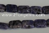 CLJ283 15.5 inches 10*14mm rectangle dyed sesame jasper beads wholesale