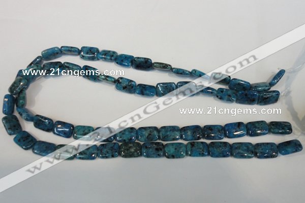 CLJ285 15.5 inches 10*14mm rectangle dyed sesame jasper beads wholesale