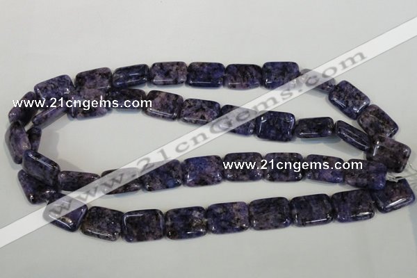 CLJ293 15.5 inches 15*20mm rectangle dyed sesame jasper beads wholesale