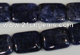 CLJ294 15.5 inches 15*20mm rectangle dyed sesame jasper beads wholesale