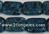 CLJ295 15.5 inches 15*20mm rectangle dyed sesame jasper beads wholesale