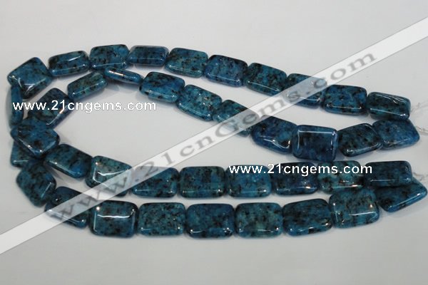 CLJ295 15.5 inches 15*20mm rectangle dyed sesame jasper beads wholesale