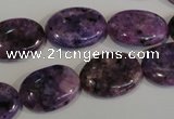 CLJ324 15.5 inches 13*18mm oval dyed sesame jasper beads wholesale