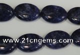 CLJ325 15.5 inches 13*18mm oval dyed sesame jasper beads wholesale