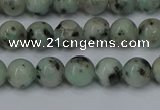 CLJ401 15.5 inches 6mm round sesame jasper beads wholesale