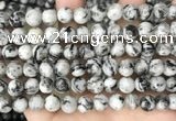 CLJ500 15.5 inches 4mm,6mm,8mm,10mm & 12mm round sesame jasper beads