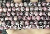 CLJ504 15.5 inches 4mm,6mm,8mm,10mm & 12mm round sesame jasper beads