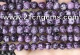 CLJ513 15.5 inches 4mm,6mm,8mm,10mm & 12mm round sesame jasper beads