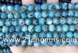 CLJ519 15.5 inches 4mm,6mm,8mm,10mm & 12mm round sesame jasper beads