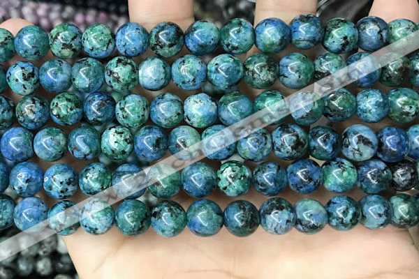 CLJ520 15.5 inches 4mm,6mm,8mm,10mm & 12mm round sesame jasper beads