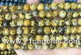 CLJ525 15.5 inches 4mm,6mm,8mm,10mm & 12mm round sesame jasper beads