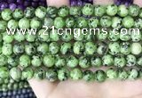 CLJ526 15.5 inches 4mm,6mm,8mm,10mm & 12mm round sesame jasper beads