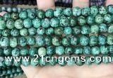CLJ527 15.5 inches 4mm,6mm,8mm,10mm & 12mm round sesame jasper beads
