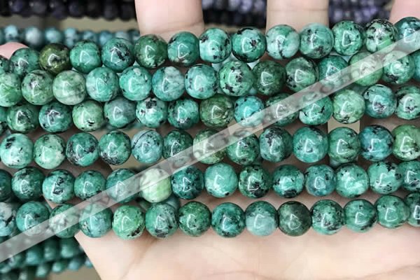 CLJ527 15.5 inches 4mm,6mm,8mm,10mm & 12mm round sesame jasper beads