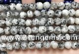 CLJ551 15.5 inches 6mm,8mm,10mm & 12mm faceted round sesame jasper beads