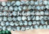 CLJ557 15.5 inches 6mm,8mm,10mm & 12mm faceted round sesame jasper beads