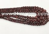 CLJ615 6mm - 14mm round sesame jasper graduated beads