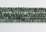 CLJ641 15.5 inches 8mm faceted round sesame jasper beads wholesale