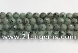 CLJ643 15.5 inches 12mm faceted round sesame jasper beads wholesale