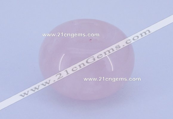 CLO01 19*30mm rondelle loose rose quartz gemstone beads wholesale