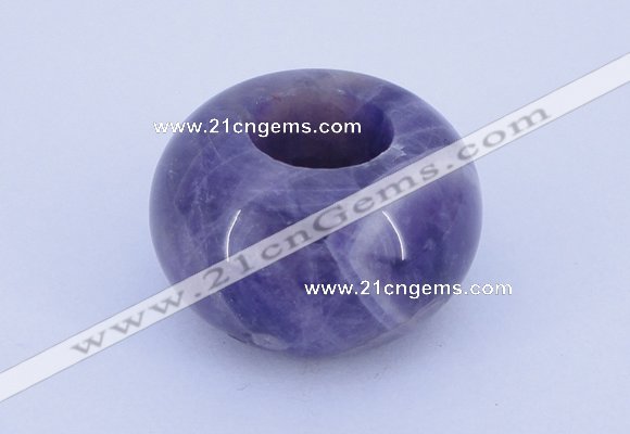 CLO04 19*30mm rondelle loose dogtooth amethyst gemstone beads wholesale