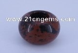 CLO07 19*30mm rondelle loose mahogany obsidian gemstone beads wholesale