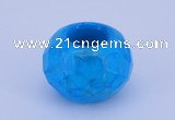 CLO14 19*30mm faceted rondelle loose turquoise gemstone beads wholesale