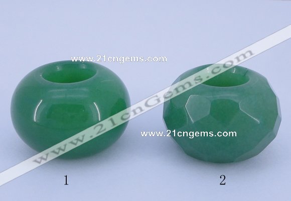 CLO22 19*30mm rondelle loose green aventurine gemstone beads wholesale