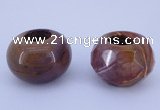 CLO26 19*30mm rondelle loose mookaite gemstone beads wholesale