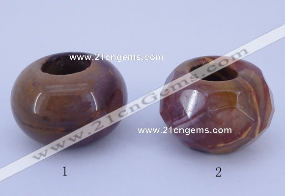 CLO26 19*30mm rondelle loose mookaite gemstone beads wholesale