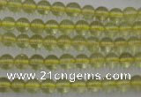 CLQ151 15.5 inches 6mm round natural lemon quartz beads wholesale