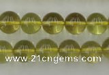 CLQ154 15.5 inches 12mm round natural lemon quartz beads wholesale