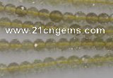 CLQ161 15.5 inches 6mm faceted round natural lemon quartz beads