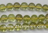 CLQ202 15.5 inches 8mm round natural lemon quartz beads wholesale