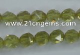 CLQ303 15.5 inches 10mm faceted nuggets lemon quartz beads