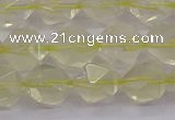 CLQ314 15.5 inches 12mm faceted nuggets lemon quartz beads