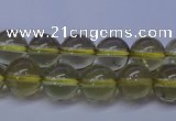 CLQ351 15 inches 6mm round natural lemon quartz beads wholesale