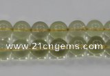 CLQ51 15.5 inches 8mm round natural lemon quartz beads wholesale