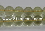 CLQ53 15.5 inches 12mm round natural lemon quartz beads wholesale