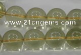 CLQ55 15.5 inches 16mm round natural lemon quartz beads wholesale