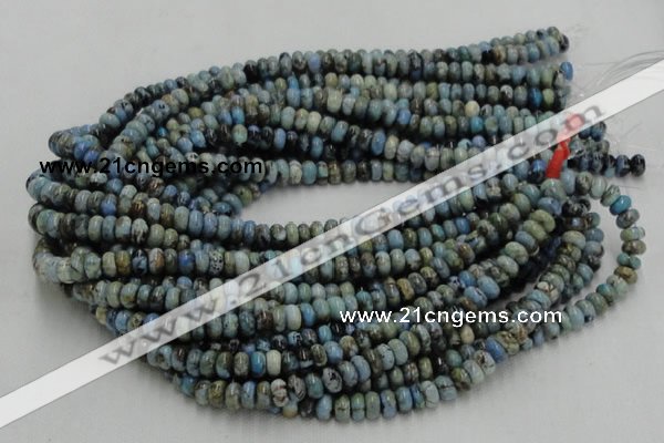 CLR06 16 inches 5*8mm rondelle larimar gemstone beads wholesale