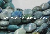 CLR10 16 inches 10*14mm oval larimar gemstone beads wholesale